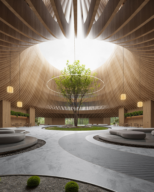 Außen- und Innenvisualisierung: Zentrum für Interdisziplinäre Wissenschaft Berlin