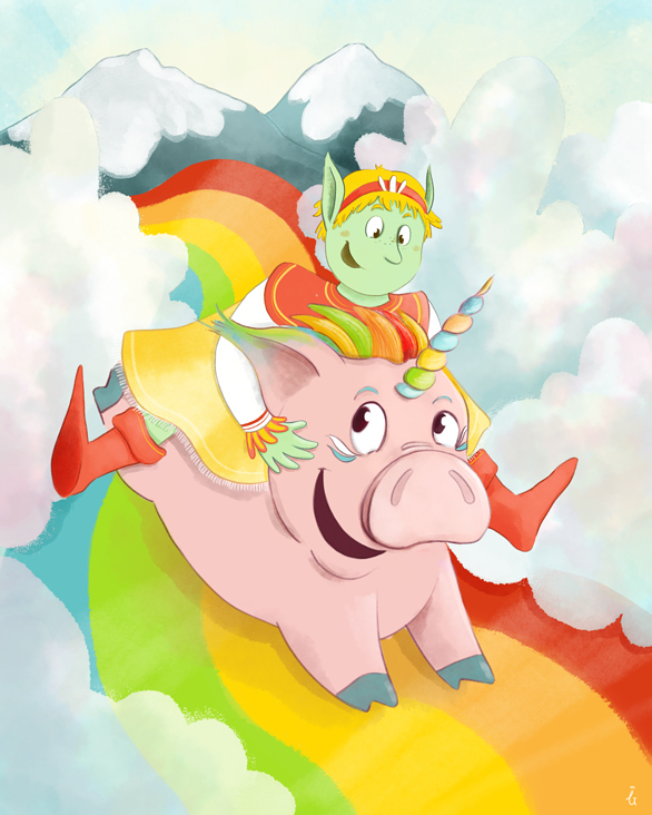 Regenbogen-Schweinhorn
