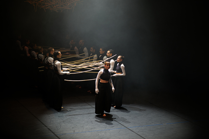 Tänzerinnen und Tänzer des Balletts Halle