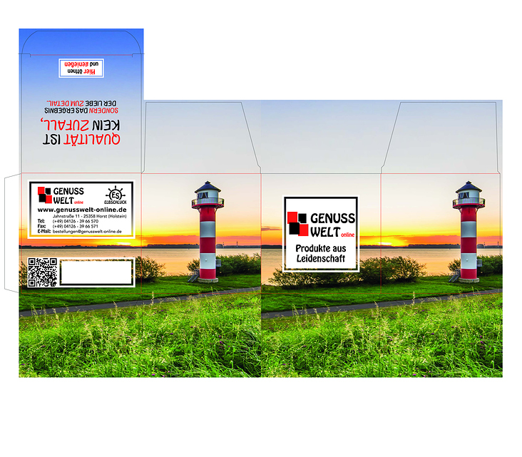 Tee Verpackung Design