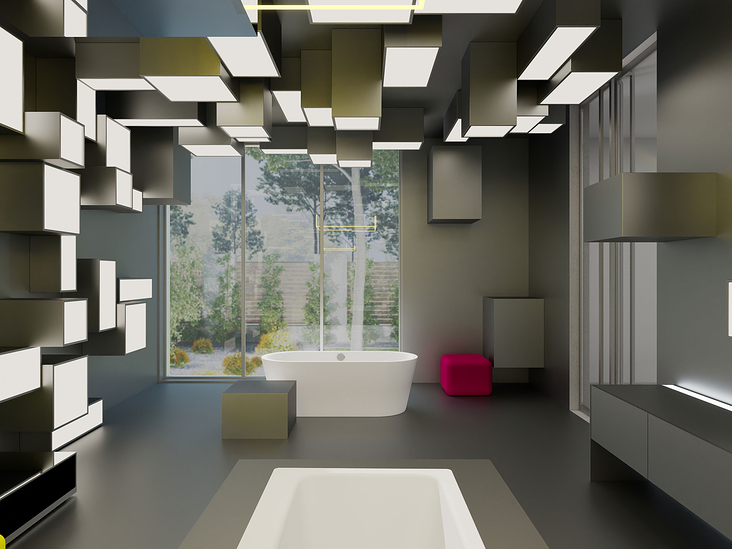 Designkonzept Sanitär-Showroom