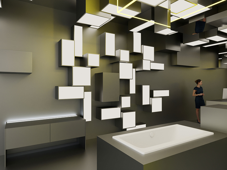 Designkonzept Sanitär-Showroom