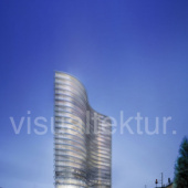 «büro- und wohnhochhaus in zürich» de 3D Agentur visualtektur.