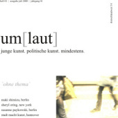 “beiträge um (laut) #1” from umlaut magazin