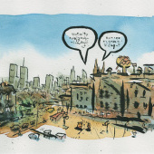 „Einzelne Comic-Panels aus grafischen Romanen V“ von Omar Abou-Fidah