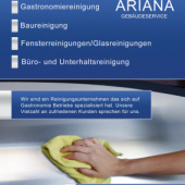 «Werbeflyer Ariana Gebäudeservice» de D-Itn