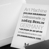 “Art Machine Business Cards” from Julian Hrankov