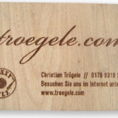 «Holz Visitenkarten» von Troxxy™ Vinylz