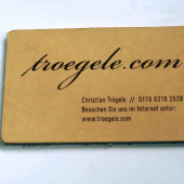 «Leder Visitenkarten» von Troxxy™ Vinylz
