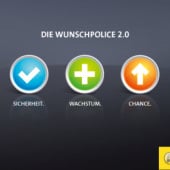 “Broschüre ’Aachen-Münchener Wunschpolice’” from schlicht & ergreifend