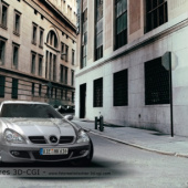 «3D-CGI Mercedes-Benz SLK Werbung» de Fotorealistisches 3D-CGI