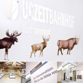 “Ausstattung des Urzeitbahnhofs in Hartmannshof” from Zeichen und Zeit