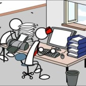 „Cartoon von Dennis Hauck für Officeboy“ von Flashfilmchen