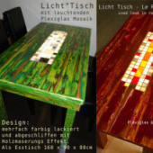 „Licht Tische: Leuchtendes Plexiglas Mosaik in Ti“ von Ventura Licht