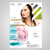 “Plakat Lichtform Studios” from Mediendesign Mai