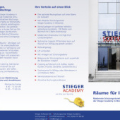 “Stieger Software, Leporello «Schulungscenter»” from Anita Estermann Design