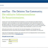 „Deloitte – meeTax“ von Joachim Dreistein Medienentwicklung