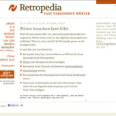 «Retropedia | Fast vergessene Wörter» de e-viskom