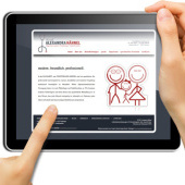 «Website / Webseite / Homepage Design» de Laura Booth