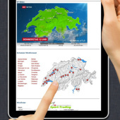 «3-D Swiss Landkarte / Map Design von Laura Booth» de Laura Booth