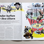 „›Szene Hamburg‹ Magazin – Illustration“ von Joachim Sperl