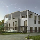 «Doppelhaus in Weinheim» de Render Vision