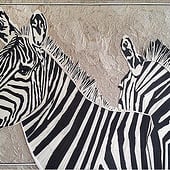 „Zebras made of disposable chopsticks“ von Olga Johannes