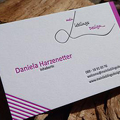 „Visitenkarten im Letterpress-Verfahren“ von Mein Lieblingsdesign Daniela Harzenetter