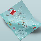 „Engel Logistik – Route map“ von Aramis Skorzitza | Designliebe – Just fresh ideas