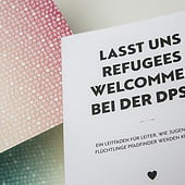 „Lasst uns Refugees welcommen“ von Eva Gräbeldinger
