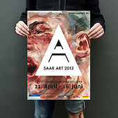 «CI — 10. Landeskunstausstellung — SaarArt 2013» de Bureau Stabil