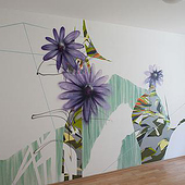 „Blumenwiese Wandbild“ von Lucas Krieg
