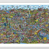 “Cartoon Cityposter Berlin 100×70 cm” from Natascha Schwarz