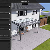 „WebGL 3D Konfigurator für Terrassenüberdachungen“ von redPlant