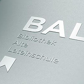 “Branding Bibliothek Alte Lateinschule” from Ruhrmann Design