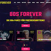 „80s Forever Eventseite“ von PixWell Online