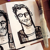 «Live Drawing – Schnellzeichnen für Events» von Anne Wenkel