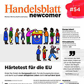 „Editorial Design Handelsblatt Newcomer“ von Sandra Münster