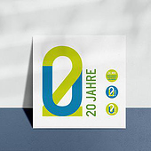 „Jubiläums Logo 20 Jahre“ von orangerot Design