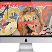 „Webdesign / Musikbranche“ von Werbeagentur Marlene Kern Design