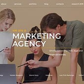 “Marketing agency website” from Ksenia Udovitskaya