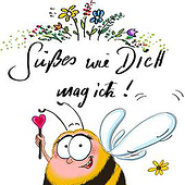 „Illustration lustige Biene“ von Marion Schickert Coaching / Beratung / Illustration