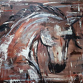 «Pferdebilder abstrakt» de Simone Fischer