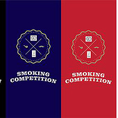 «Retro minimal Logo for smoking competition» de Davinder Sharda