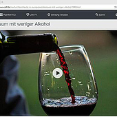 “TV-Nachrichten: Weinkonsum mit weniger Alkohol” from MMehr Oy