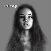 „Portrait Study Digital Ink“ von Franklin Ponceoyola