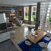 „Wohnraum – Entwurf“ von Balazs Neustadtl