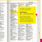 „WallDecaux gratuliert der Fachzeitung Horizont“ von Falko Glöckner