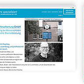 „Internetpräsenz Peschka Rohrbruchortung GmbH“ von Jenny Woste Beratende Gestaltung