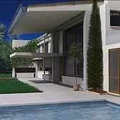 „Modern House – Exterior, Compositing“ von Franklin Ponceoyola